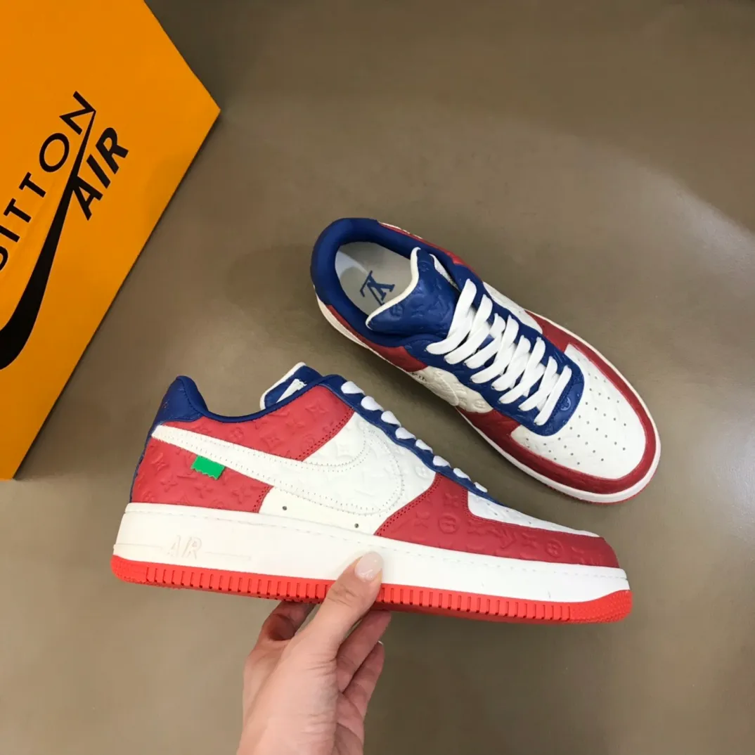Men's shoes 💰p440 "*OUIS *UITTO*" x OFF-WHITE x Nike tripartite collaboration! Trendy and cool men's casual sports shoes with unrivaled color matching. The design idea basically continues the style of THE TEN. The Swoosh line and tongue label have a very familiar visual effect and are both fashionable and trendy! A must-have for fashionistas! The effect on your feet is absolutely stunning! Size: 38-45